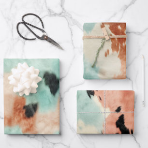 Feuille De Papier Cadeau Broyer la crème à la menthe