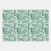 Feuille De Papier Cadeau Brûlures, noix et boulons (Devant 3)