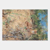 Feuille De Papier Cadeau Bruno Liljefors, Animaux (Devant 2)