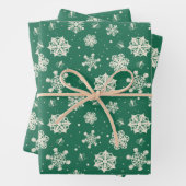 Feuille De Papier Cadeau Buddy le Motif Elf Snowflake (En situation)