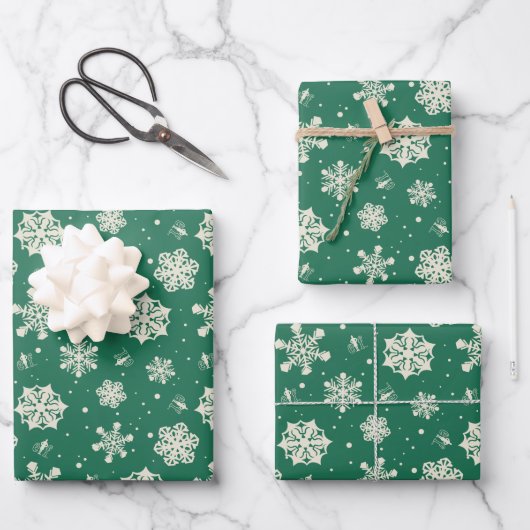 Feuille De Papier Cadeau Buddy le Motif Elf Snowflake (Recto)