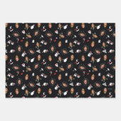 Feuille De Papier Cadeau Buddy l'Elf Black Doodle Motif (Devant 2)