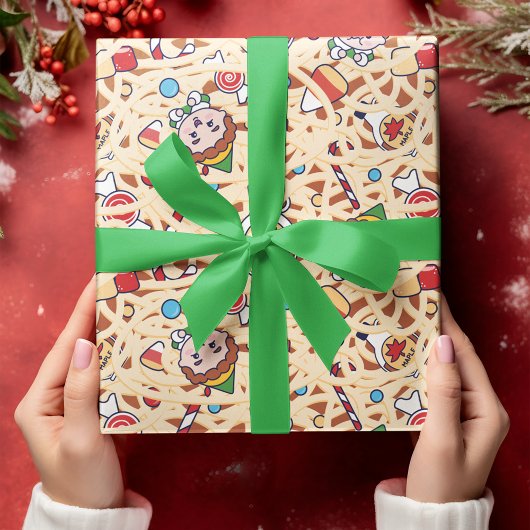 Feuille De Papier Cadeau Buddy l'Elfe | Motif de Noël