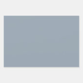 Feuille De Papier Cadeau BUDGET Mariage Dusty Blue Monochrome (Devant)