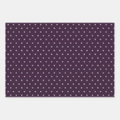 Feuille De Papier Cadeau BUDGET Mariage PLUM PURPLE Monochrome Simple (Devant 3)