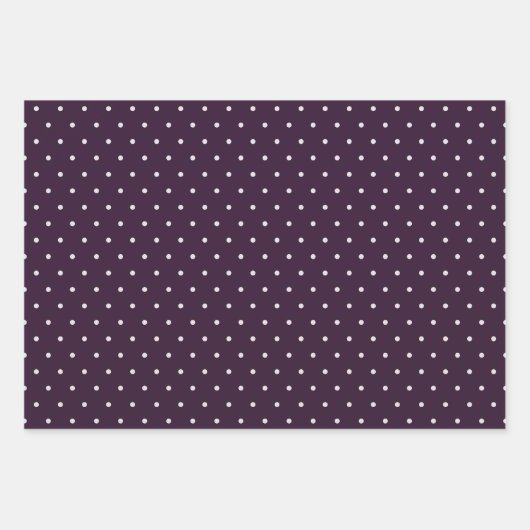 Feuille De Papier Cadeau BUDGET Mariage PLUM PURPLE Monochrome Simple (Devant 3)