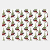 Feuille De Papier Cadeau Buffalo Check Bull Moose (Devant 2)
