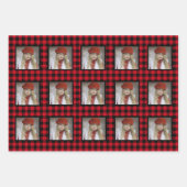 Feuille De Papier Cadeau Buffalo Check Photo Noël (Devant)