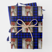 Feuille De Papier Cadeau Buffalo Check Photo Noël (En situation)