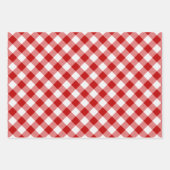 Feuille De Papier Cadeau Buffalo Cochon rouge blanc (Devant)