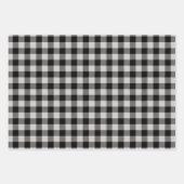 Feuille De Papier Cadeau Buffalo Plaid Motif set Holiday Christmas (Devant 3)