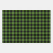 Feuille De Papier Cadeau Buffalo Plaid Motif set Holiday Christmas (Devant 2)