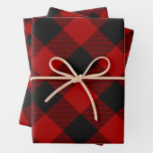 Feuille De Papier Cadeau Buffalo Plaid Rob Roy Check Red Plaid Motif (En situation)