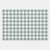 Feuille De Papier Cadeau Buffalo rustique Plaid 3 Motifs différents (Devant)