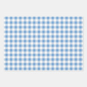 Feuille De Papier Cadeau Buffle noir rose bleu plaqué À damiers sans joint (Devant)