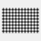 Feuille De Papier Cadeau Buffle noir rustique Joyeux Noël (Devant)