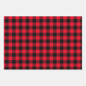 Feuille De Papier Cadeau Buffle rouge vert et blanc Plaid Christmas Small (Devant 2)