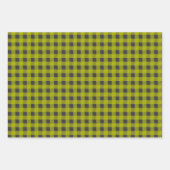 Feuille De Papier Cadeau Buffle rouge, vert et blanc plaqué coordonné (Devant 3)