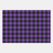 Feuille De Papier Cadeau Buffle violet Plaid Christmas Small (Devant 2)