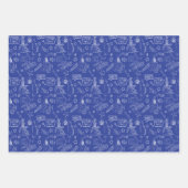 Feuille De Papier Cadeau BUGS BUNNY BUILDERS™| Motif de plan de blueprint e (Devant 2)