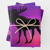 Feuille De Papier Cadeau Bull Moose (En situation)