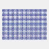 Feuille De Papier Cadeau BULLDOG FRANÇAIS Toile Bleue (Devant 2)