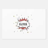 Feuille De Papier Cadeau Bulle de dialogue de bande dessinée de super-héros (Devant)