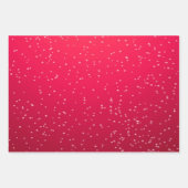 Feuille De Papier Cadeau Bulles couleur de Noël (Devant)