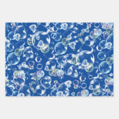 Feuille De Papier Cadeau Bulles de savon des coeurs (Devant 3)