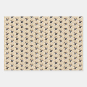 Feuille De Papier Cadeau Bullmastiff Peinture - Joli chien d'origine art