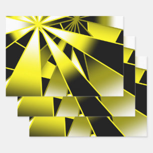 Feuille De Papier Cadeau Bumblebee Gradient Couleur Remplir Perspective Des