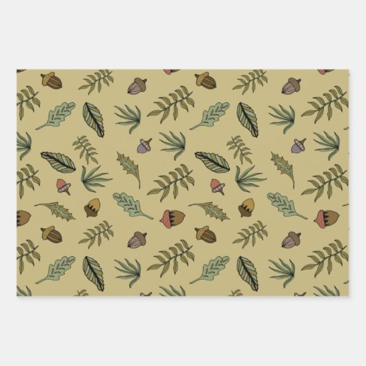 Feuille De Papier Cadeau Bundle Acorn (Devant 2)