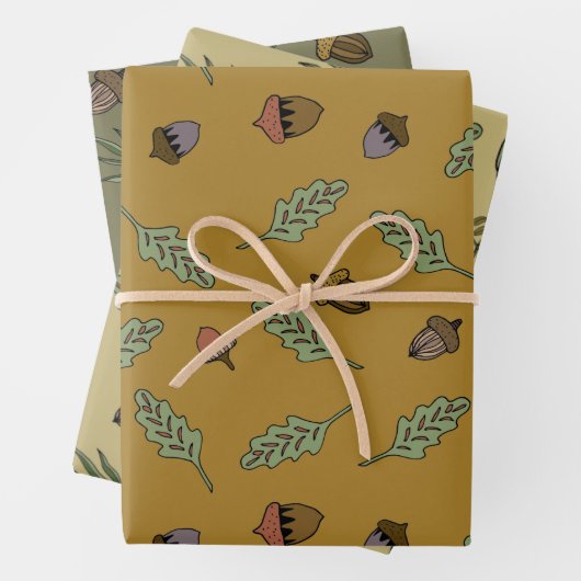 Feuille De Papier Cadeau Bundle Acorn (En situation)