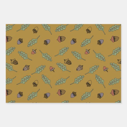 Feuille De Papier Cadeau Bundle Acorn (Devant)