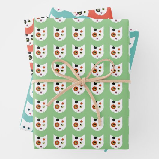 Feuille De Papier Cadeau Bundle Crazy Cat (En situation)