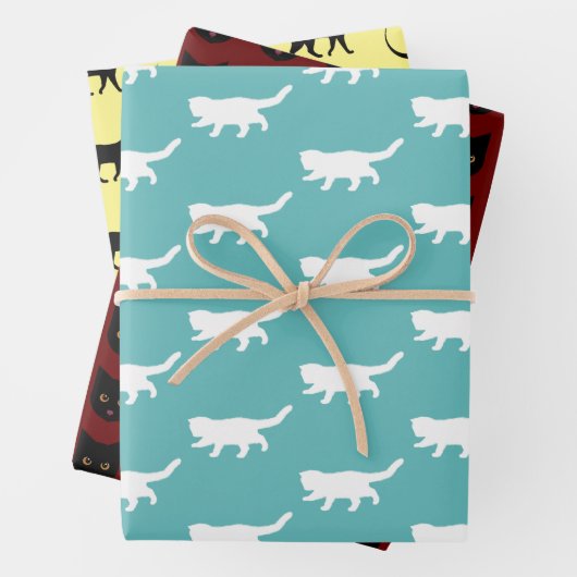 Feuille De Papier Cadeau Bundle Crazy Cat (En situation)