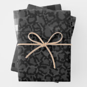 Feuille De Papier Cadeau Bundle noir (En situation)
