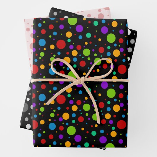 Feuille De Papier Cadeau Bundle Polka Dot (En situation)