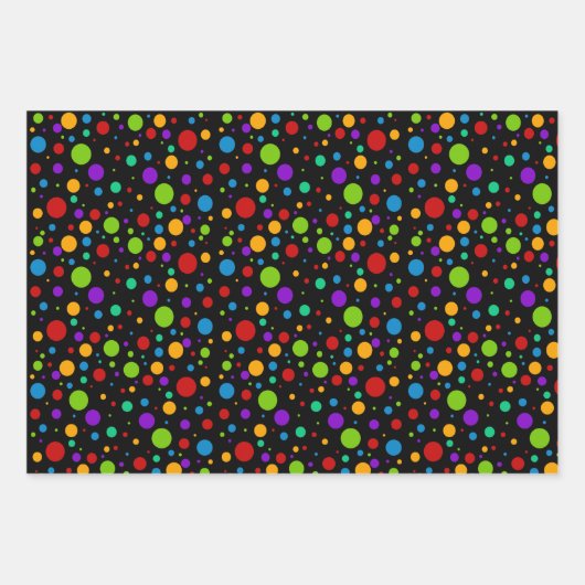 Feuille De Papier Cadeau Bundle Polka Dot (Devant)