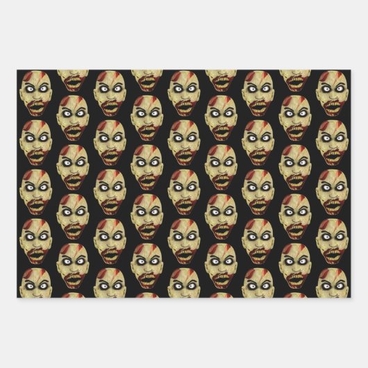 Feuille De Papier Cadeau Bundle Zombie (Devant 2)