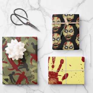 Feuille De Papier Cadeau Bundle Zombie