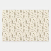 Feuille De Papier Cadeau Bunny de printemps  (Devant 3)