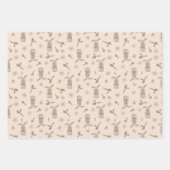 Feuille De Papier Cadeau Bunny de printemps  (Devant)