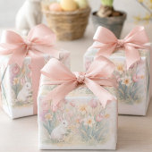 Feuille De Papier Cadeau Bunny Florals for Spring-Easter 