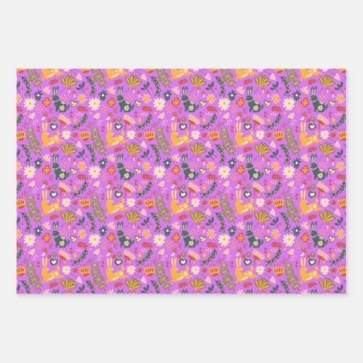 Feuille De Papier Cadeau Bunny Garden (Devant)