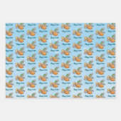 Feuille De Papier Cadeau Bunny Rocket (Devant 2)