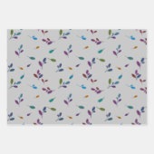 Feuille De Papier Cadeau Bunte Zweige/Blätter (Devant 3)