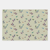 Feuille De Papier Cadeau Bunte Zweige/Blätter (Devant 2)