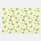 Feuille De Papier Cadeau Bunte Zweige/Blätter (Devant)