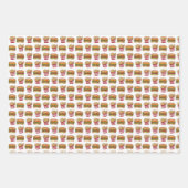 Feuille De Papier Cadeau Burger et fruits Restauration rapide Cheeseburger (Devant)